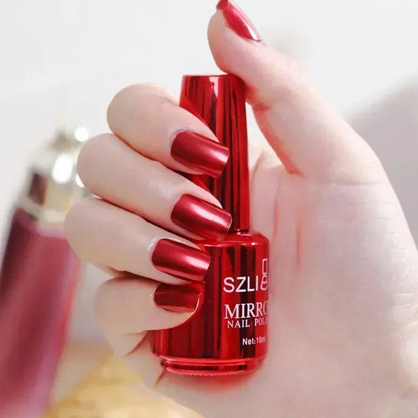 Vernis À Ongles Métallique Effet Miroir Vernis À Ongles Métallique Effet Miroir zaxx