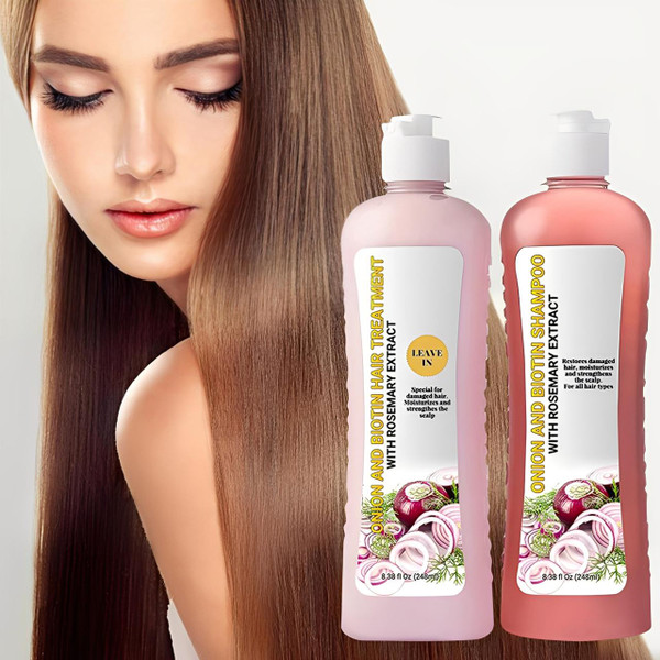 Shampooing À La Biotine Et À L'Oignon (Kit Complet) zaxx