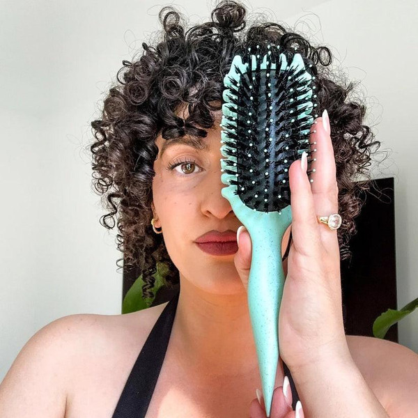 Brosse À Boucles Curly Pour Cheveux Ondulés zaxx