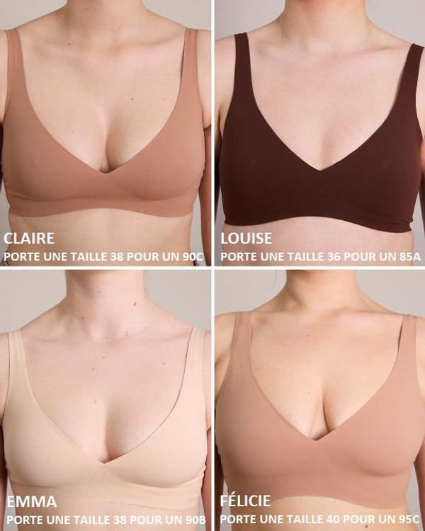 Soutien-Gorge Sans Armatures - Brassière Décolleté Soutien-Gorge Sans Armatures - Brassière Décolleté zaxx
