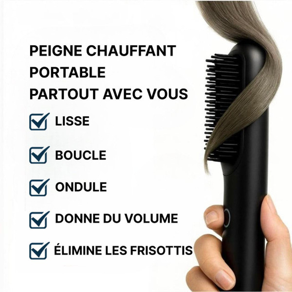 Brosse Chauffante Et Lissante 2-en-1 Brosse Chauffante Et Lissante 2-en-1 zaxx