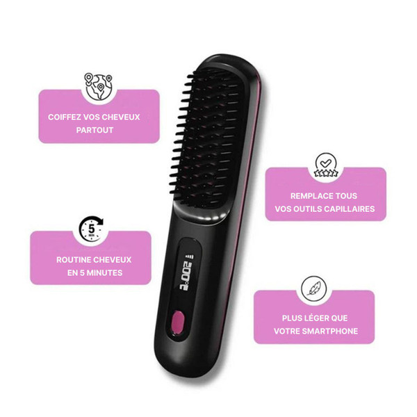 Brosse Chauffante Et Lissante 2-en-1 Brosse Chauffante Et Lissante 2-en-1 zaxx