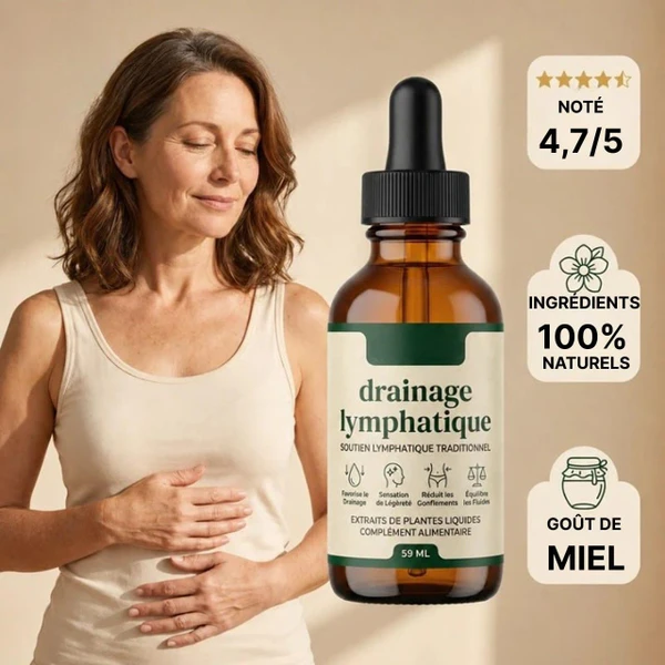 Drainant Lymphatique Goutte - Détox Naturelle zaxx