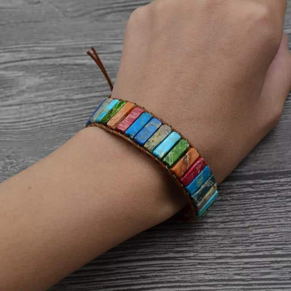 Bracelet de Positivite Rempli de Couleurs zaxx