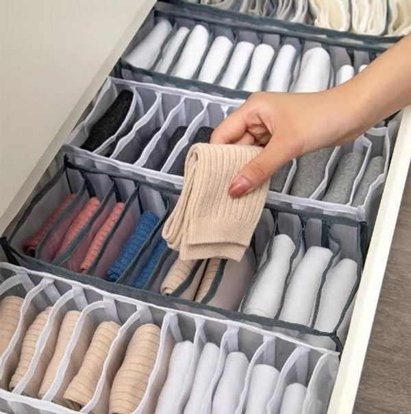 3 pièces Boîte De Rangement De Sous-Vêtements , Chaussettes Stockage  Organisateur , Placard Organisateur De Tiroir Pour Lingerie , Soutien-gorge  , Culotte , Vêtements, Mode en ligne