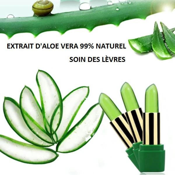 Baume a Levres Aloe Vera - Hydratant et Changeant De Couleur zaxx