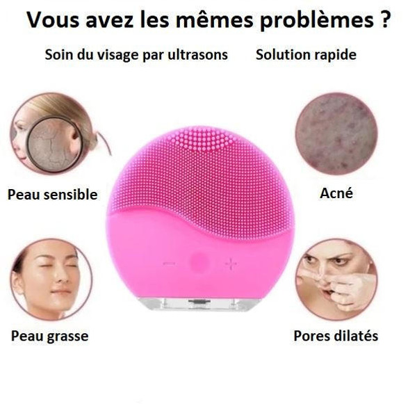 Brosse De Lavage De Beauté En Silicone Pour Le Visage, Exfoliante Pour Le  Nez, Nettoyage Des Points Noirs, Outils Avec Tête De Remplacement, 1 Pièce  - Temu France