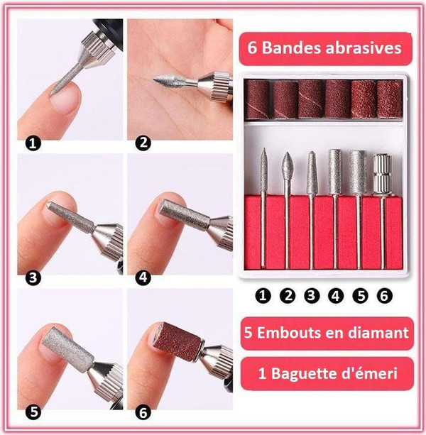 Kit Manucure Electrique Ensemble de 12 pieces - ChicBrand zaxx