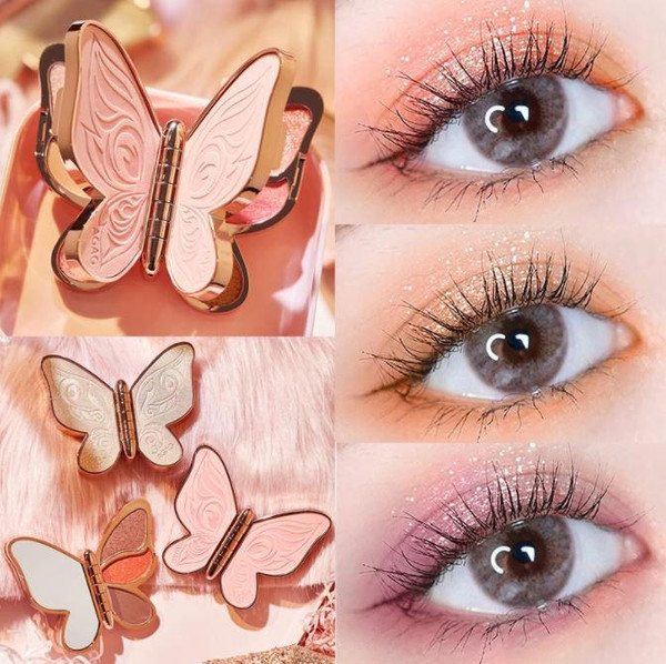 Palette Fards a Paupieres En Forme de Papillon zaxx