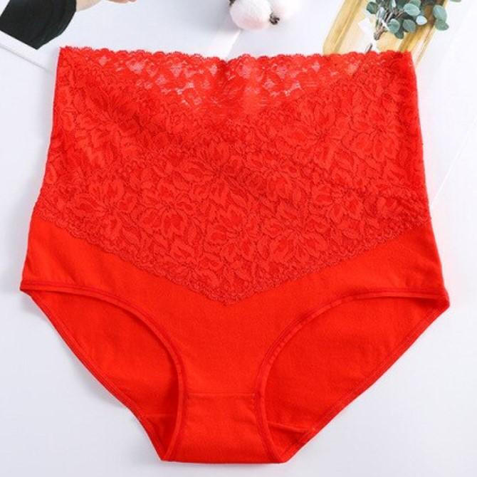 Lot De 3 Culottes Taille Haute En Dentelle Pour Femme - Confortable Et Sexy, Sans Marquage