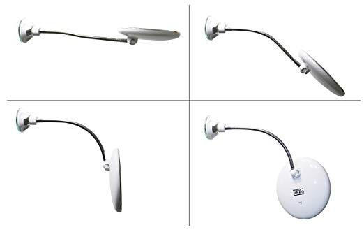 Miroir De Maquillage LED Avec Ventouse Et Zoom 10X - Éclairage Intégré - Neuf Sous Emballage