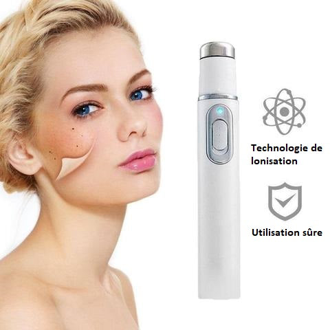 Stylo Laser Thérapie Lumière Bleue Contre L'Acné - Portable - 13,5 X 2 Cm - Blanc - Neuf