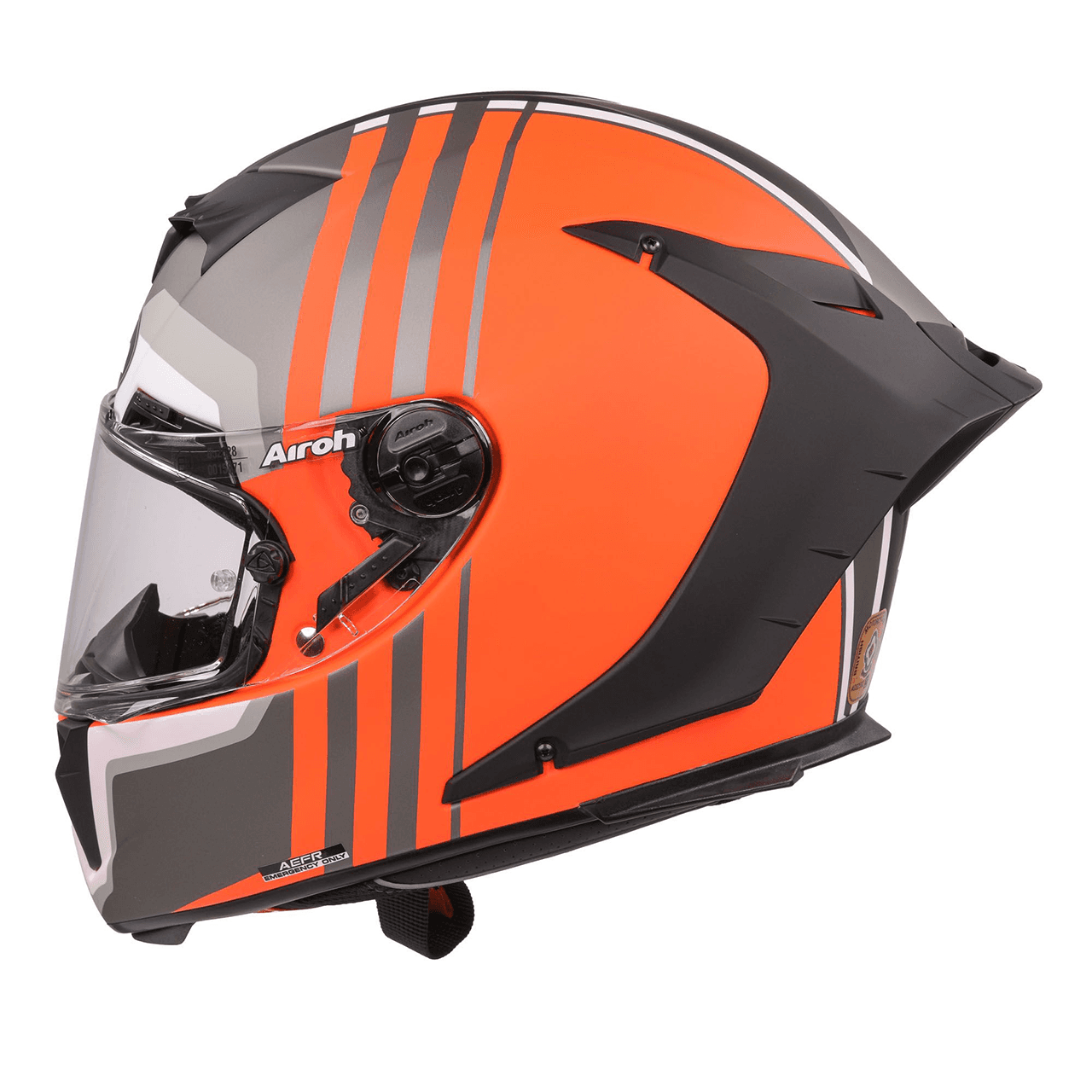 AIROH GP550S FULL FACE HELMET - SKYLINE ORANGE MATT | Webbs