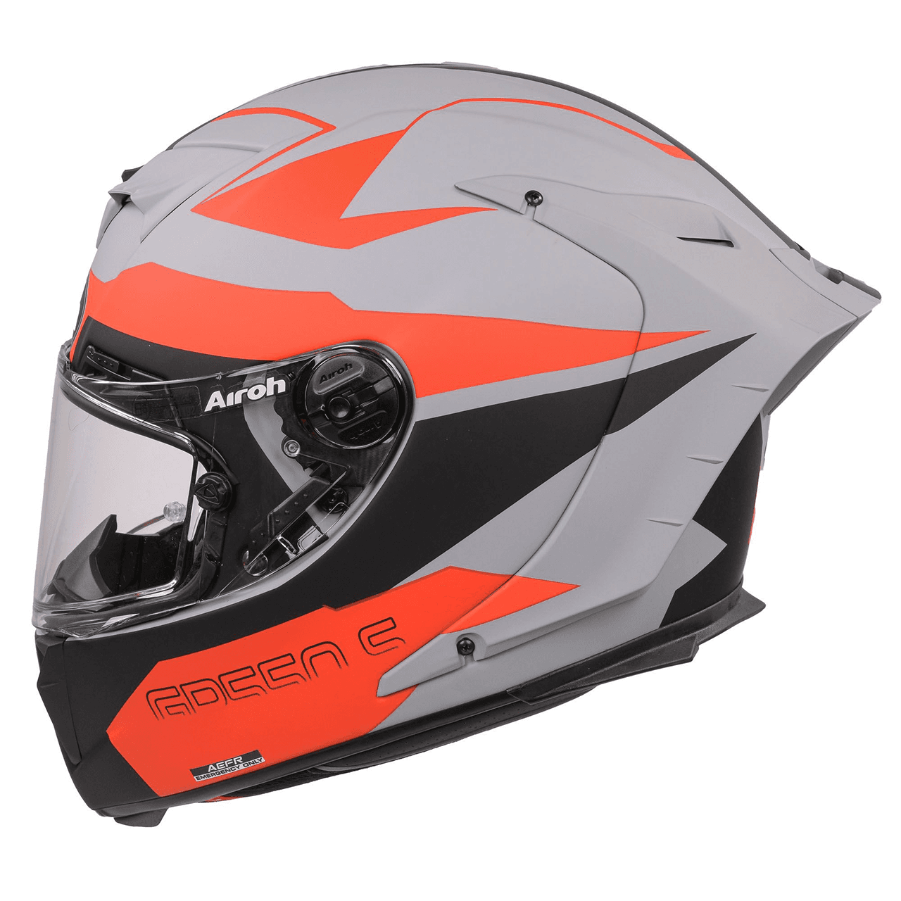 AIROH GP550S FULL FACE HELMET - VEKTOR ORANGE MATT | Webbs