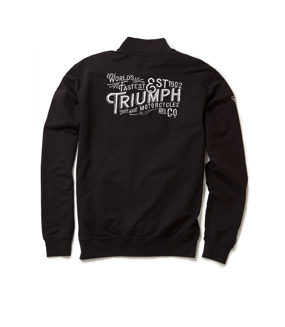 Triumph | Gunner Zip Thru Casual Black | Webbs