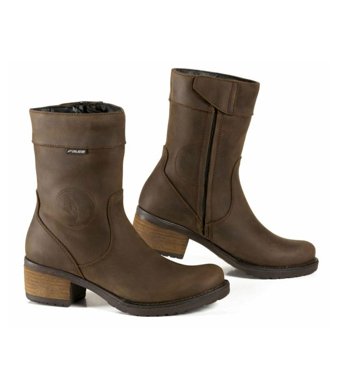 Ladies motorcycle boots with on sale heels