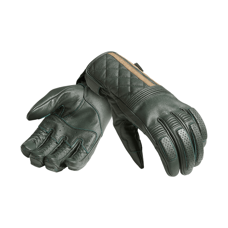 triumph SULBY GLOVESゴールドメッシュレザーグローブ2023年 Triumph | SULBY GLOVES GREEN/GOLD | Webbs