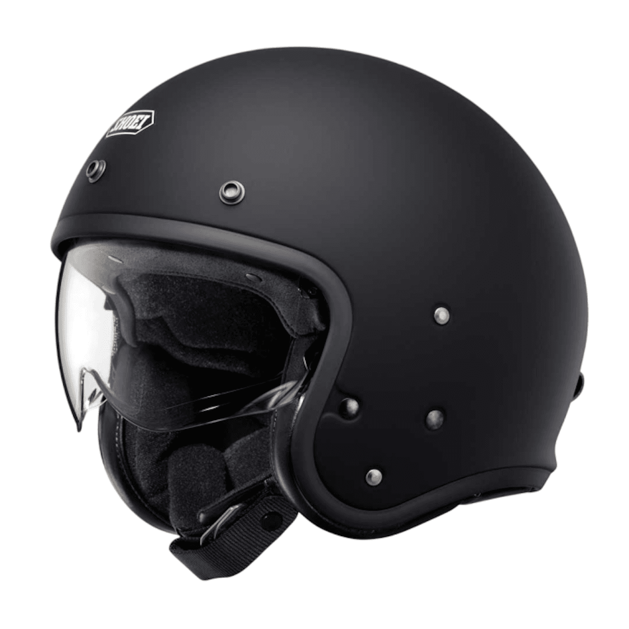 Shoei | j.o2 plain helmet – matt black – open face | Webbs