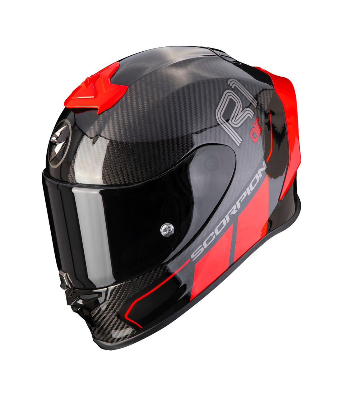 Scorpion | R1-Air Evo Carbon Corpus 2 Red Helmet | Webbs