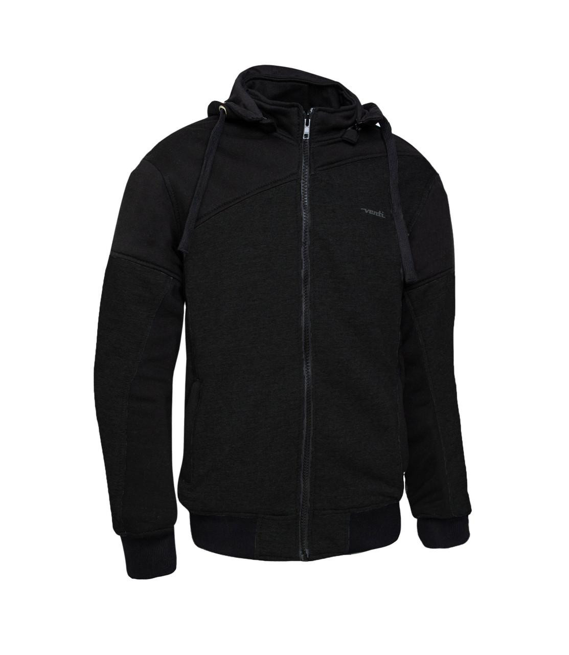 Mens Motorcycle Jackets | Venti Enigma Riding Hoodie Black | Webbs