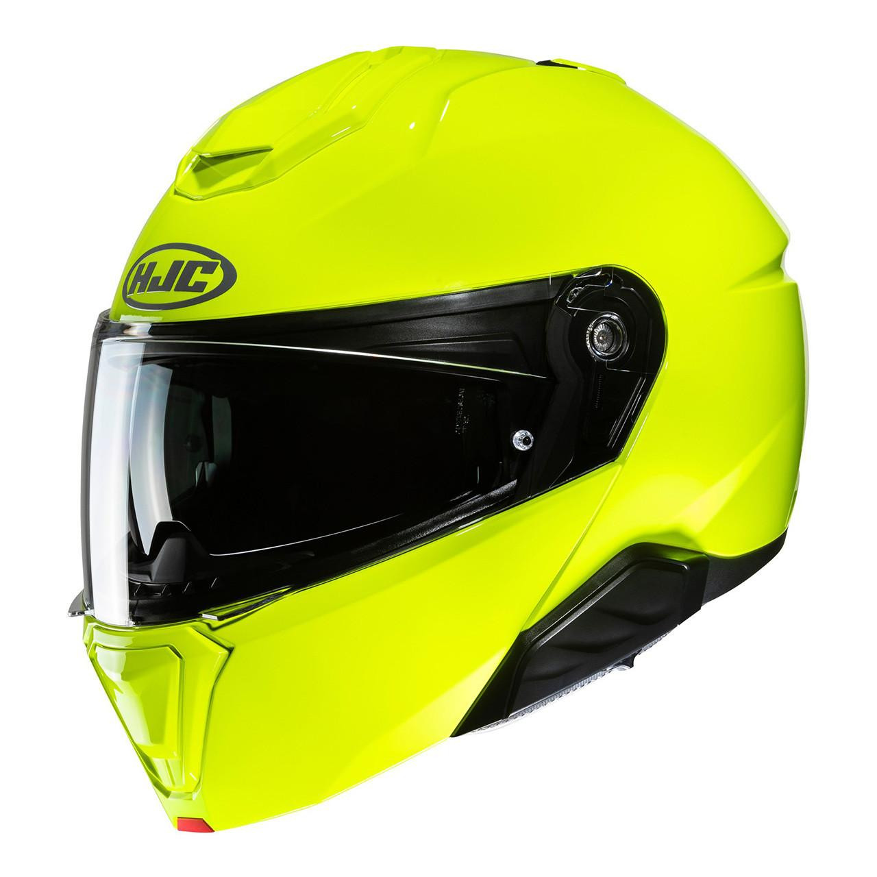 Hjc I-91 Plain Flip Front Helmet Fluo Green Webbs