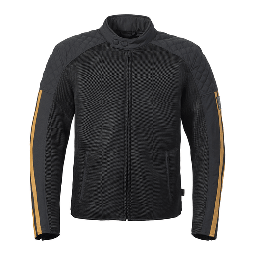Triumph TRIUMPH BRADDAN RETRO MESH JACKET BLACK GOLD Triumph TRIUMPH BRADDAN RETRO MESH JACKET BLACK GOLD