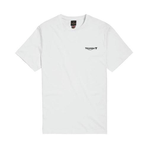 Triumph TRIUMPH EARLING TEE WHITE  AT WEBBS MOTORCYCLES