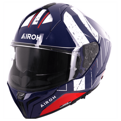 AIROH MATRYX HELMET - SCOPE BLUE/RED GLOSS