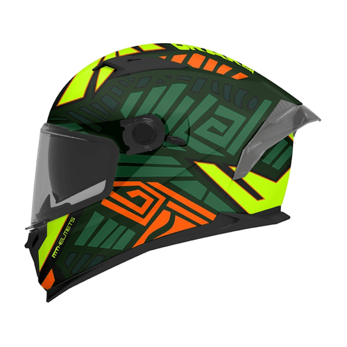  MT BRAKER SV ZEBRA – MATT BLACK / GREEN – FULL FACE 