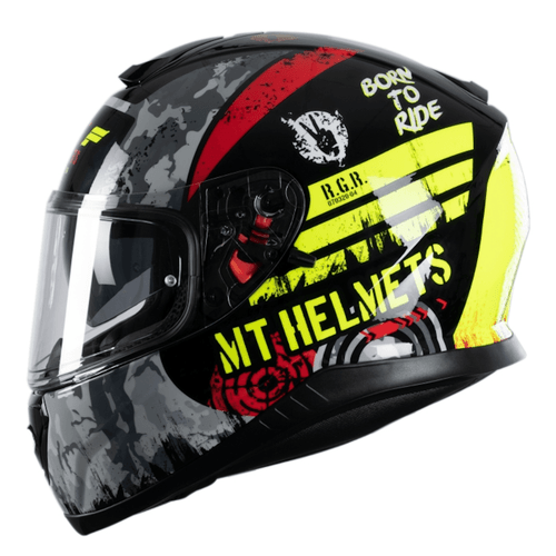 MT THUNDER 3 SNIPER – BLACK / FLUO YELLOW GLOSS – FULL FACE 