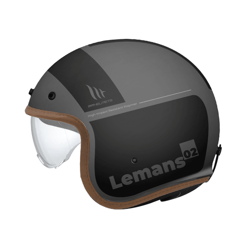  MT LE MANS 2 SV S QUALITY – GREY / BLACK MATT – OPEN FACE 