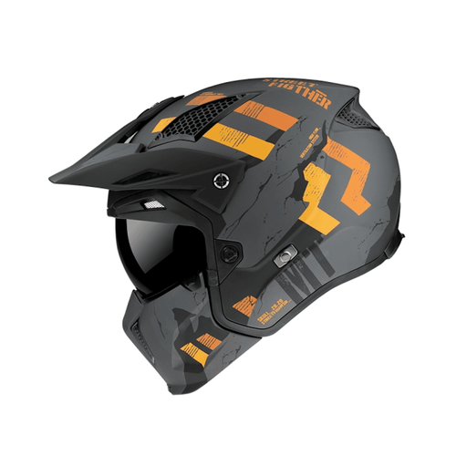  MT STREETFIGHTER SKULL – GREY – ADVENTURE FULL FACE 