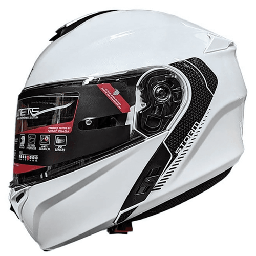  MT STORM SOLID – PEARL WHITE – FLIP UP 