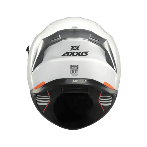 AXXIS Helmet Square SOLID A0 Pearl White Shiny Size S
