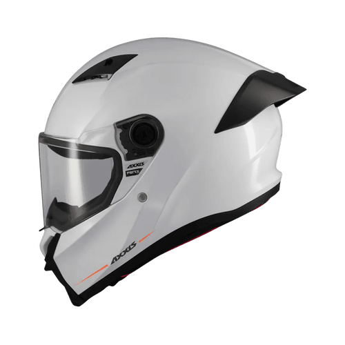  AXXIS FENIX SOLID A0 – WHITE GLOSS – FULL FACE 
