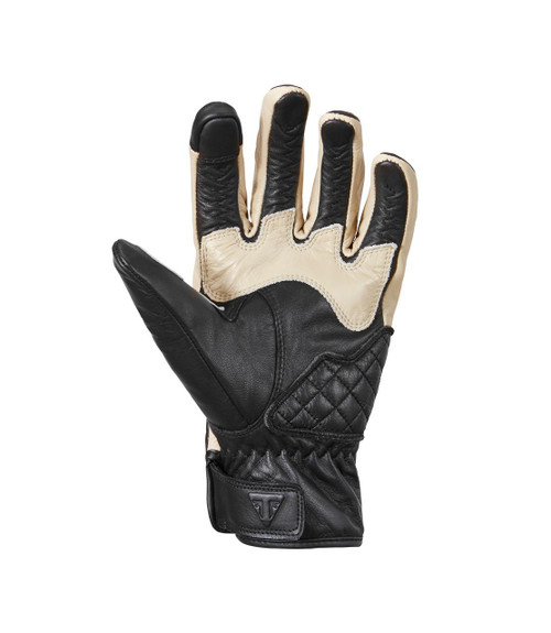 Triumph Flag Leather Glove White-Blue Red Webbs - Main Image