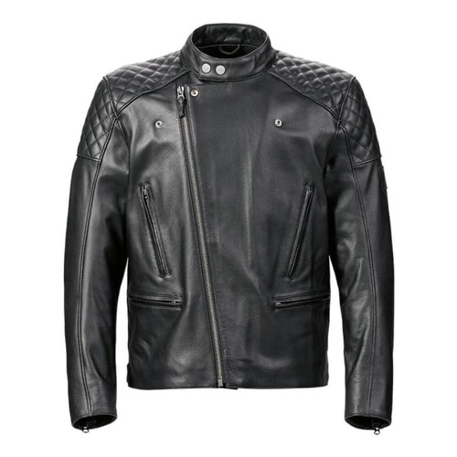 TRIUMPH BRADDAN ASYMMETRIC LEATHER JACKET   at Webbs Motorcycles