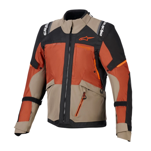 ALPINESTARS ANDES V4 DRYSTAR MEN’S JACKET – WALNUT / RUST / BLACK
