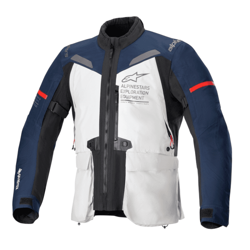 ALPINESTARS ST-7 2L GORE-TEX JACKET – ICE GREY / DARK BLUE / BLACK   at Webbs Motorcycles