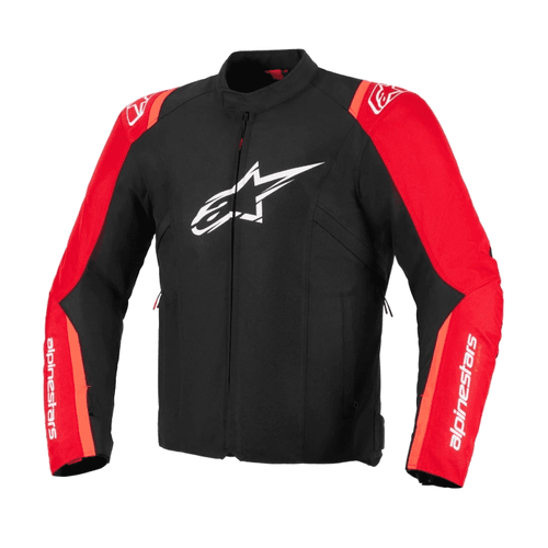 ALPINESTARS T-SPS V2 WATERPROOF JACKET – BLACK / RED / RED FLUO   at Webbs Motorcycles