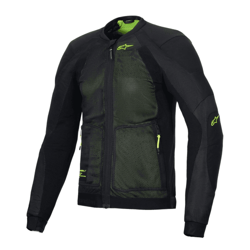 ALPINESTARS TROOP-AIR MEN’S JACKET – BLACK / YELLOW FLUO   at Webbs Motorcycles