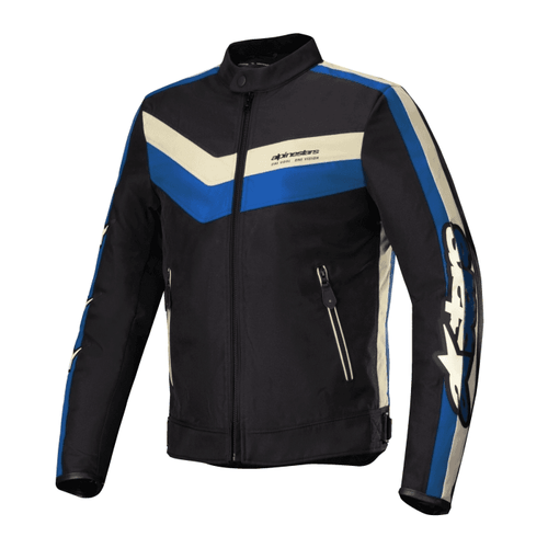 ALPINESTARS T-DYNO WR MEN’S JACKET – BLACK / BLUE / ECRU   at Webbs Motorcycles
