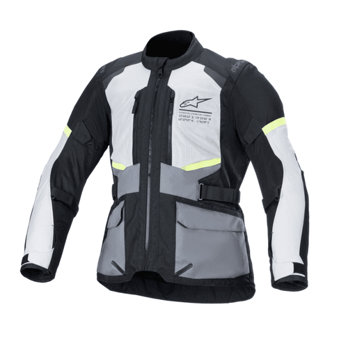 ALPINESTARS ANDES AIR DRYSTAR® JACKET – ICE GREY / DARK GREY / BLACK   at Webbs Motorcycles