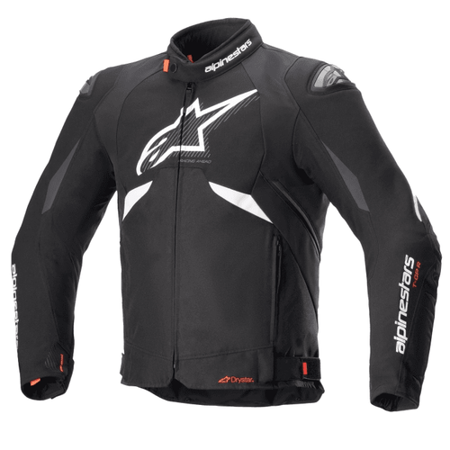 ALPINESTARS T-GP R V3 DRYSTAR® JACKET – BLACK / WHITE   at Webbs Motorcycles