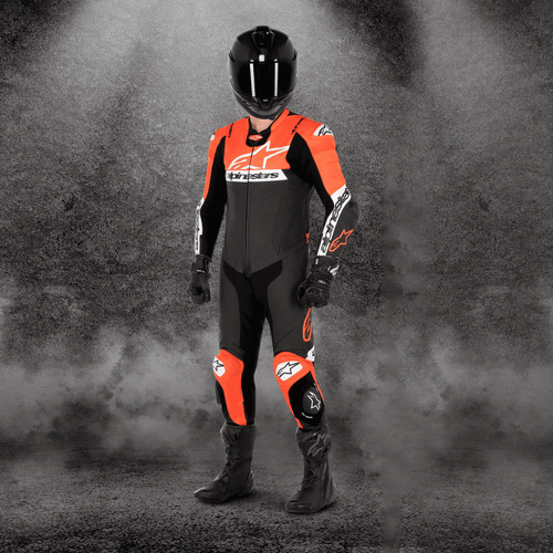 Alpinestars | MISSILE V2 WARD 1-PIECE LEATHER SUIT – BLACK / RED