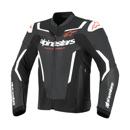 ALPINESTARS GP FORCE V2 LEATHER MEN’S JACKET – BLACK / WHITE   at Webbs Motorcycles