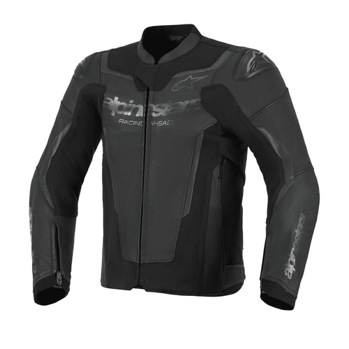 ALPINESTARS GP FORCE V2 LEATHER MEN’S JACKET – BLACK / BLACK   at Webbs Motorcycles