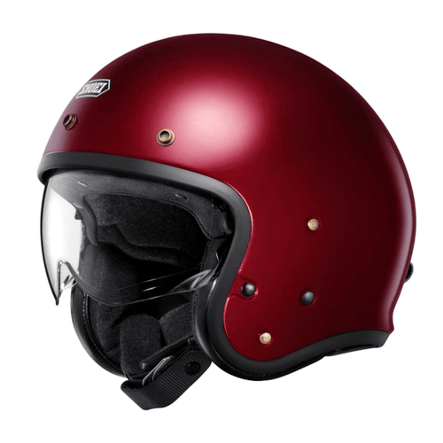 SHOEI J.O2 PLAIN HELMET – GARNET METALLIC – OPEN FACE   at Webbs Motorcycles SHOEI J.O2 PLAIN HELMET – GARNET METALLIC – OPEN FACE   at Webbs Motorcycles