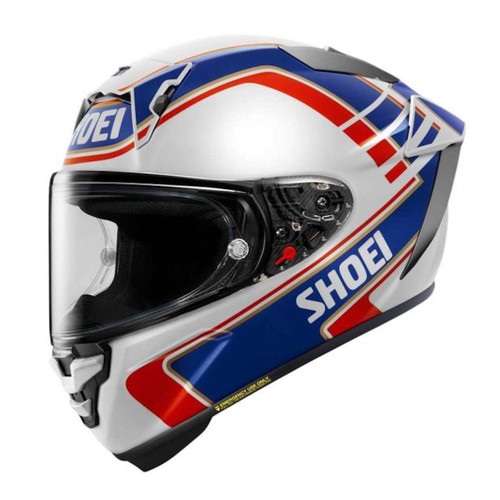 SHOEI X-SPR PRO WAYNE GARDNER TC-2 HELMET – BLUE / WHITE / RED – FULL FACE   at Webbs Motorcycles