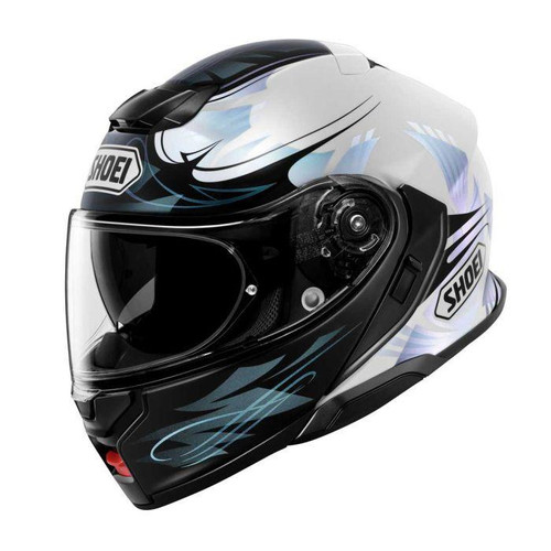 SHOEI NEOTEC 3 BREEZE TC-2 HELMET – BLUE / WHITE – FLIP UP   at Webbs Motorcycles